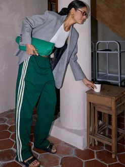 Casual Striped Patchwork Pants