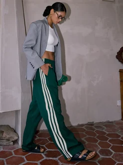 Casual Striped Patchwork Pants