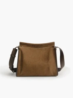 Causal Bucket Zipper Tote Bag