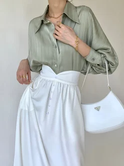 Charlotte Oversized Button Up Collared Shirt