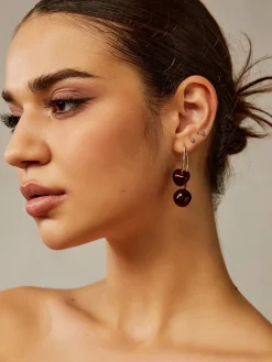 Cherry Charm Dangle Earrings