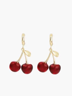 Cherry Stud Drop Earrings