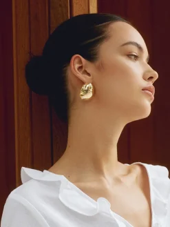 Chunky Teardrop Statement Earrings