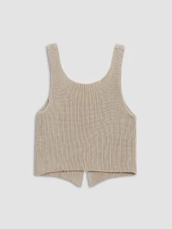 Classic Hook-and-Eye Knit Vest