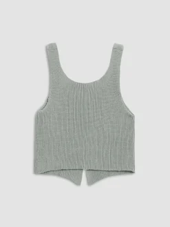 Classic Hook-and-Eye Knit Vest