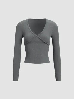 Classic V-Neck Long Sleeve Shirt