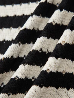 Classy Stripe Crochet Sweater Vest