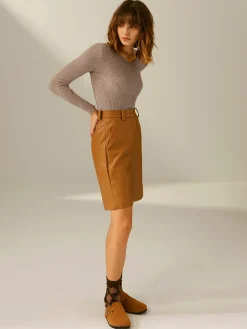 Clouds Ribbed Pullover Sweater