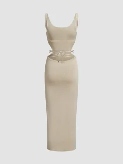 Coastal Air Open Back Long Dress