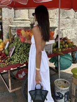 Coastal Cowgirl Open Back Long Dress