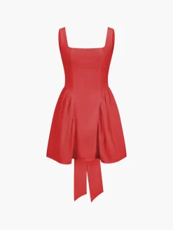 Coastal Cowgirl Open Back Zippered Short Dress