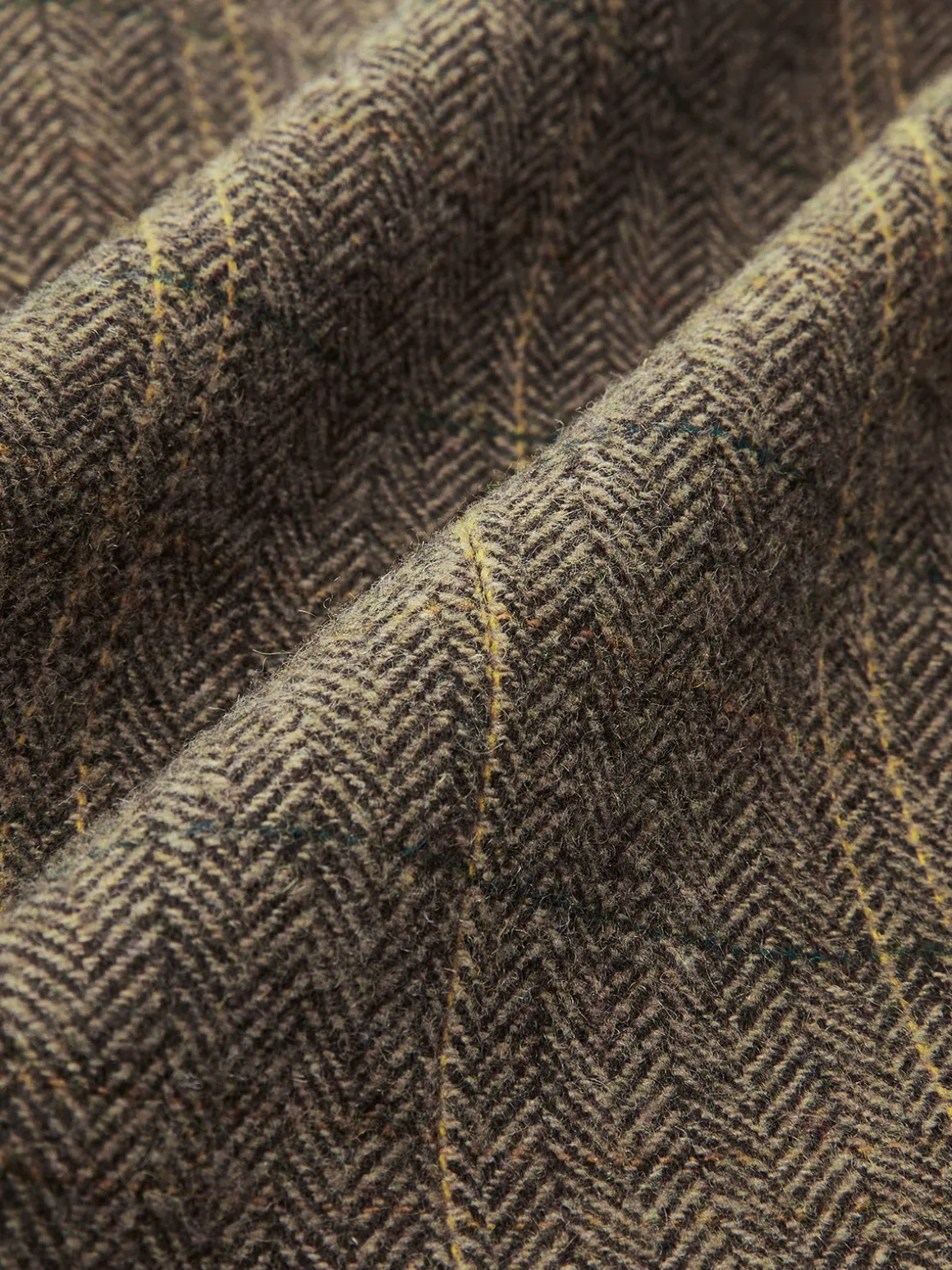 Color Block Checked Button Jacket