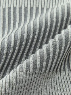 Color block Crew Neck Knit Top