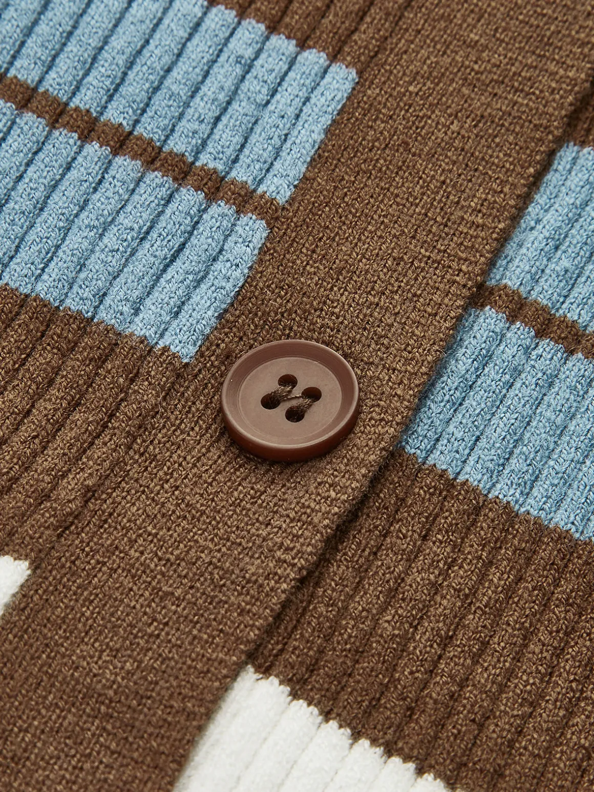 Color Block Lapel Slim Cardigan