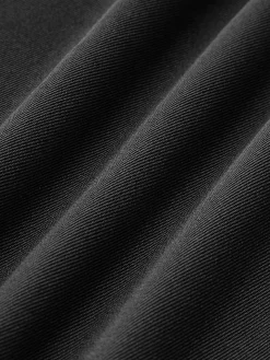 Color Block Pleated Panel Polo Dress