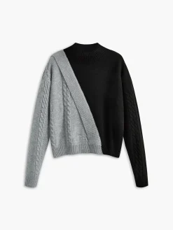 Color Block Pullover Sweater