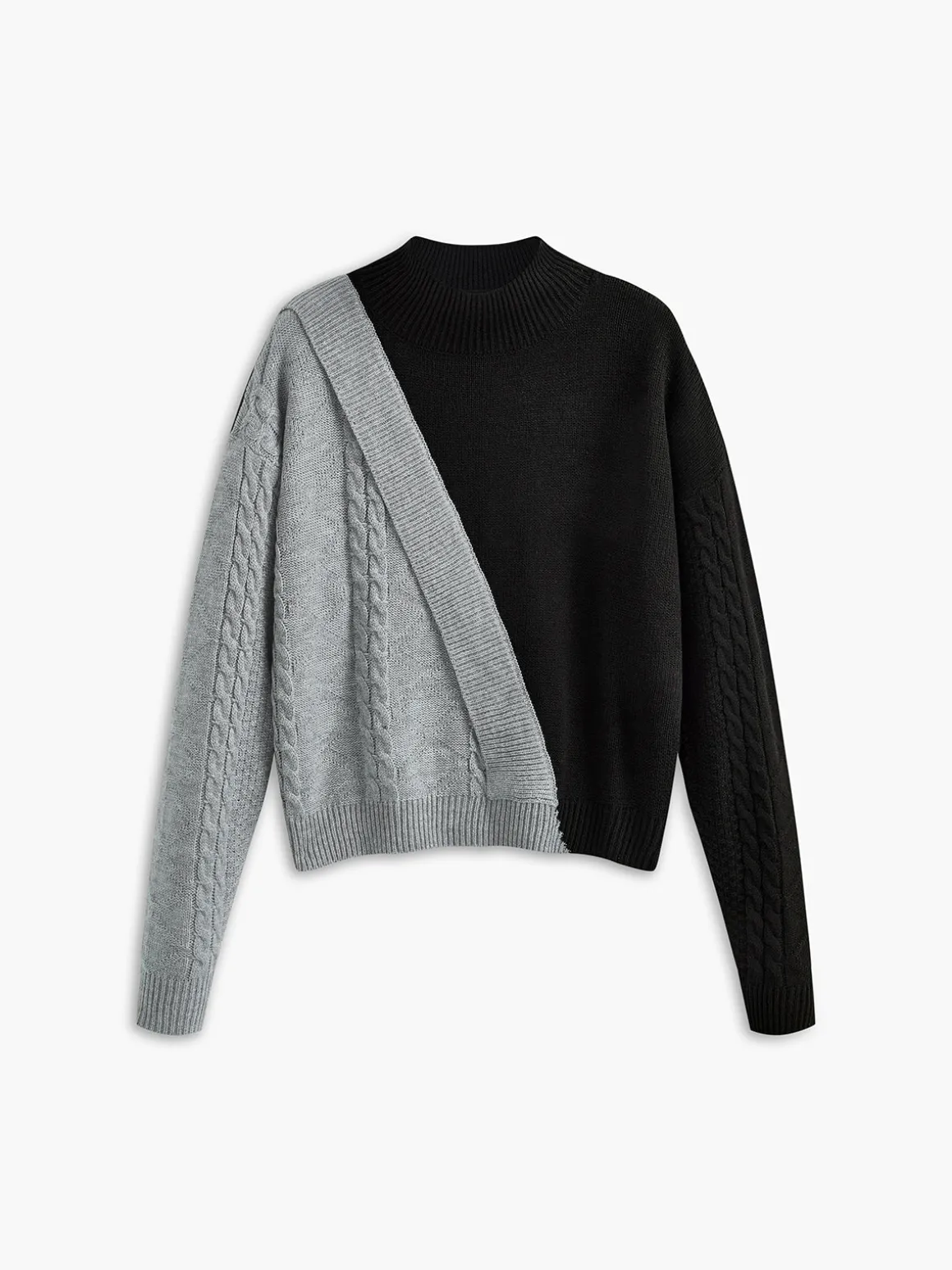 Color Block Pullover Sweater