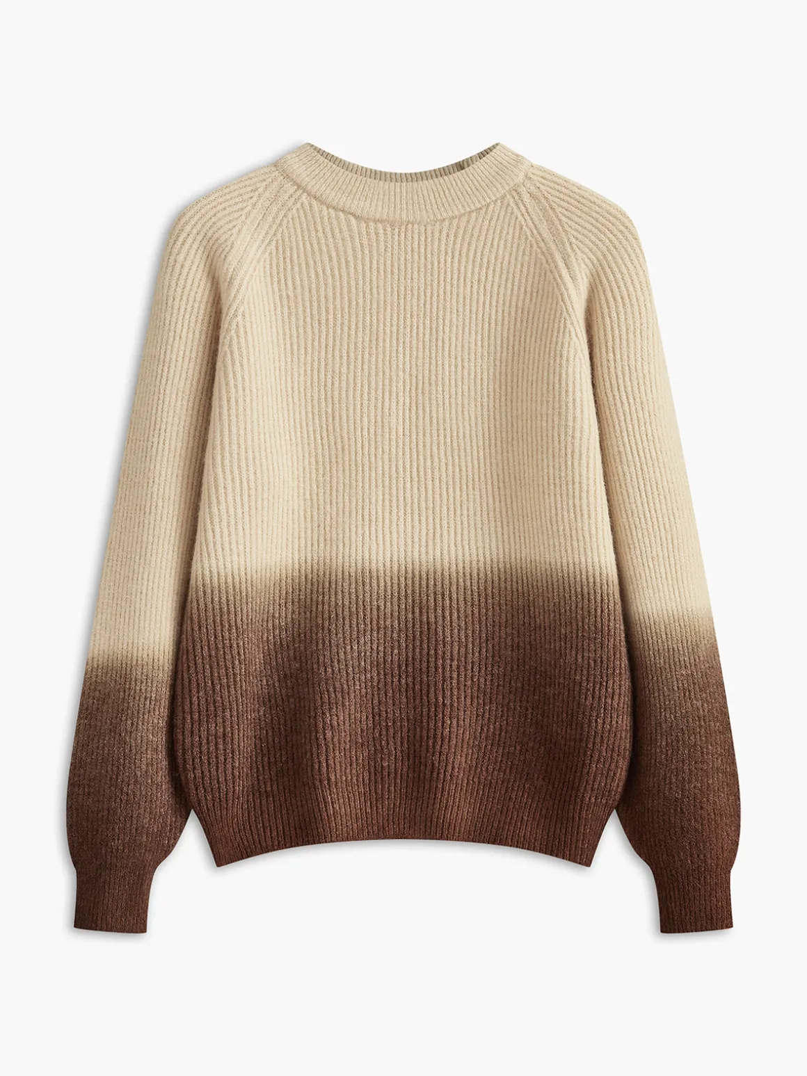 Color Block Ribbed Sweater