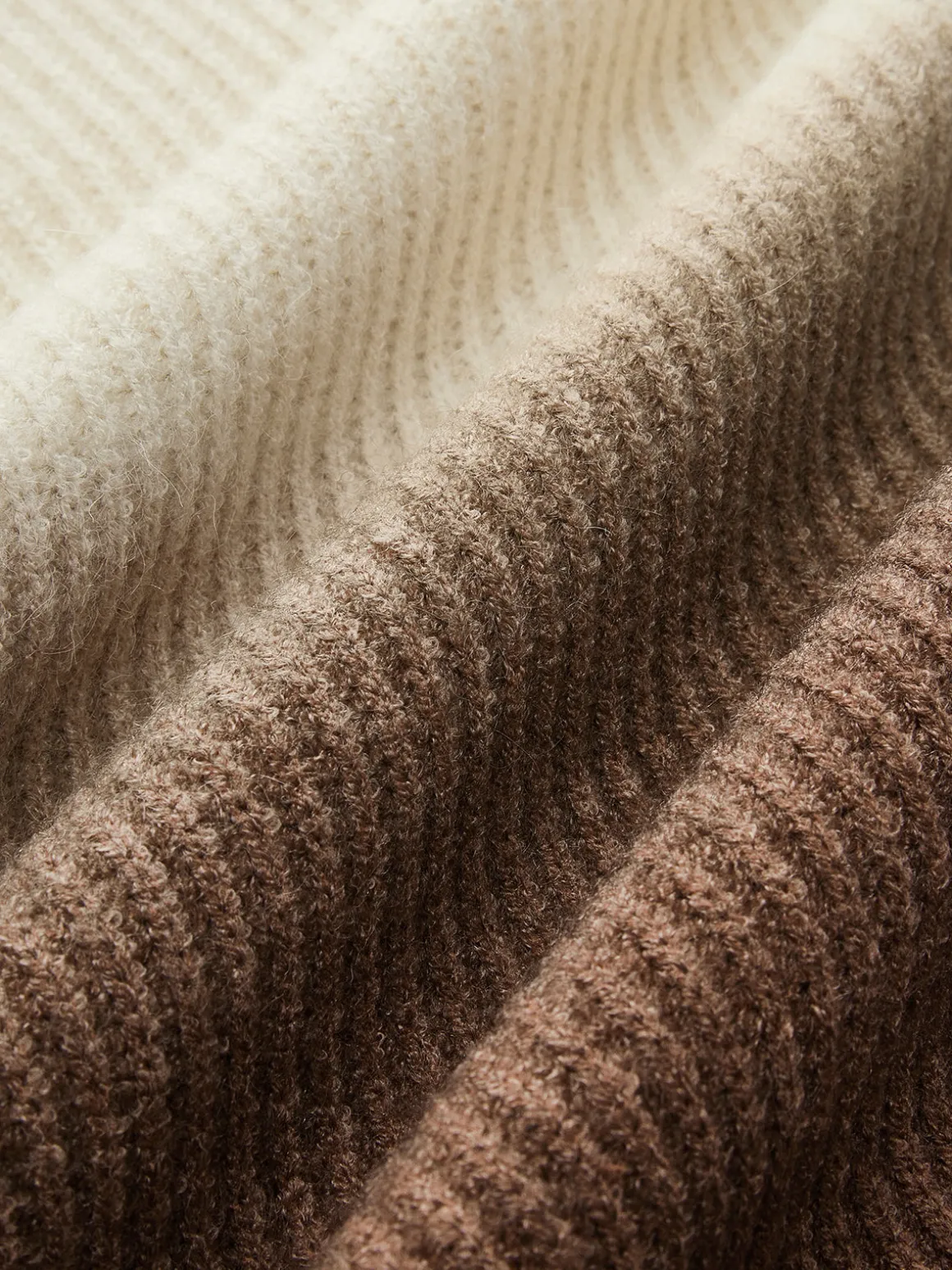Color Block Ribbed Sweater