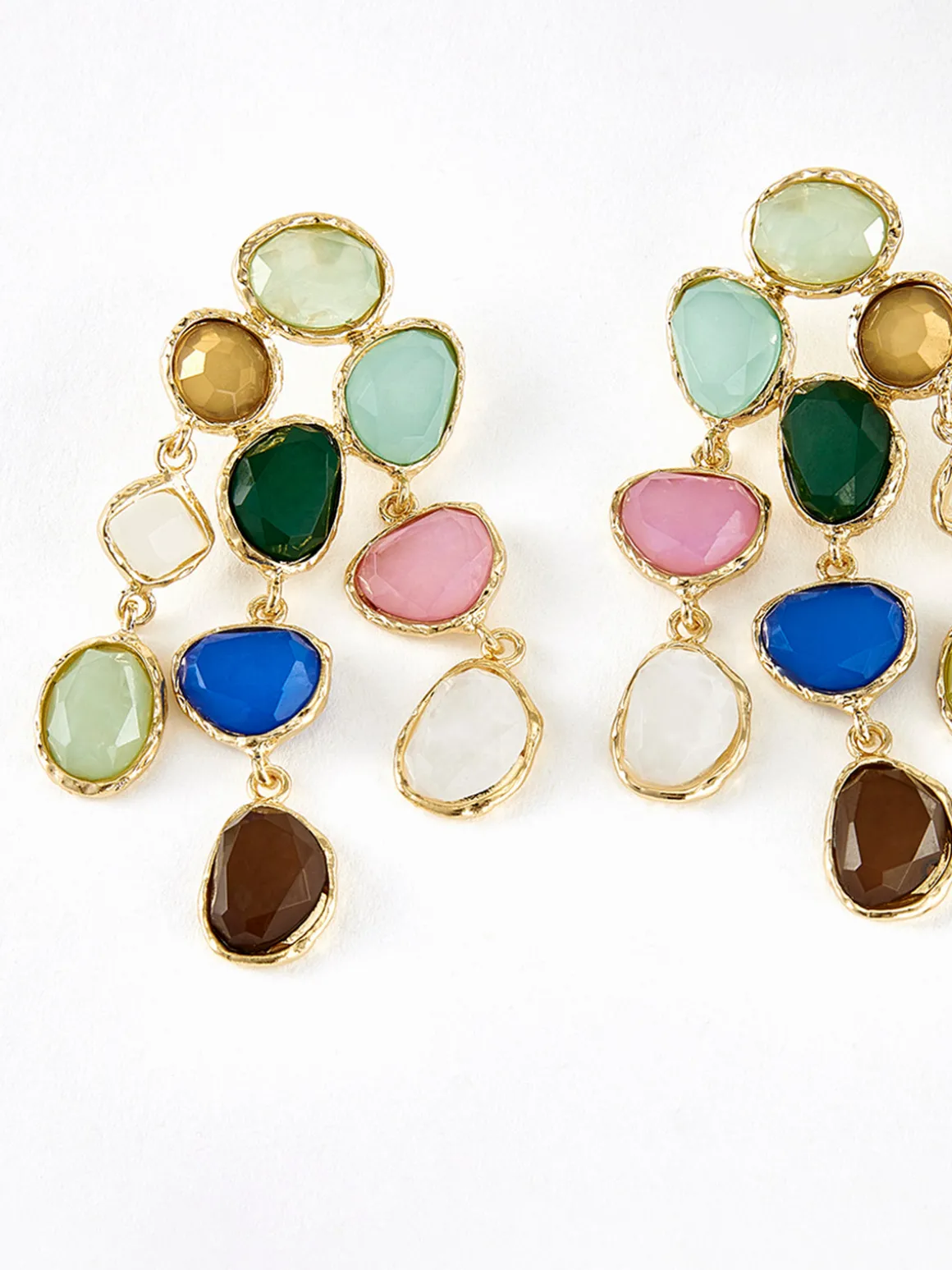 Colorful Rhinestone Drop Earrings