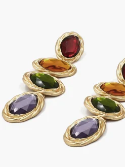 Colorful Rhinestone Earrings