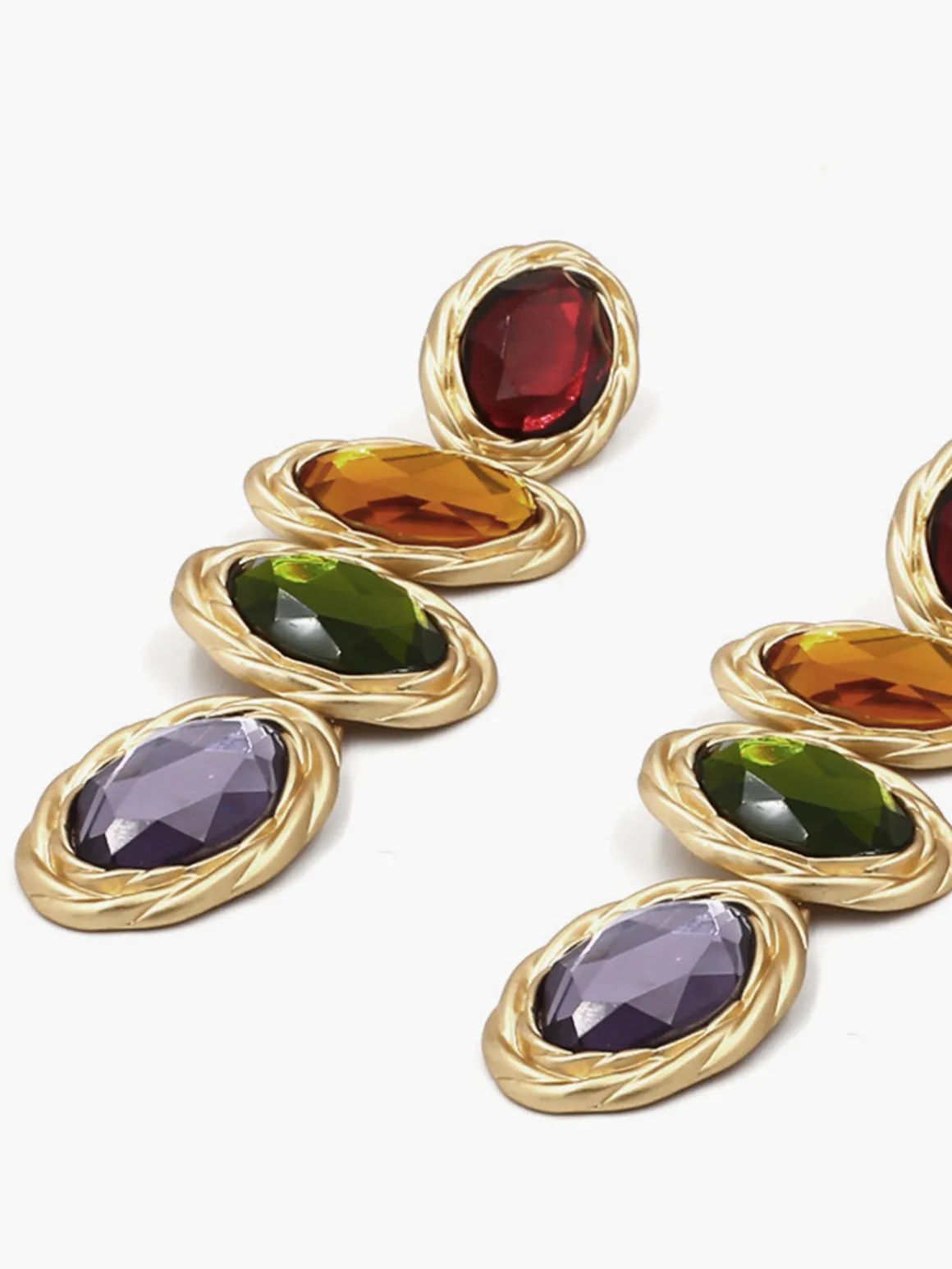 Colorful Rhinestone Earrings