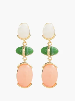 Colorful Rhinestone Pendant Earrings