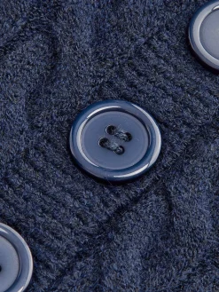 Contrast Binding Button Knit Top