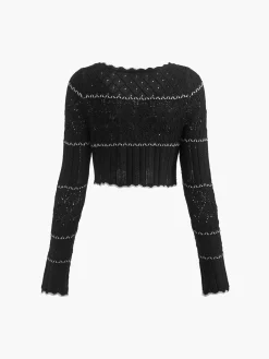 Contrast Binding Knit Cardigan