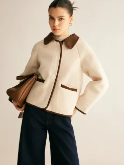 Contrast Binding Minky Jacket