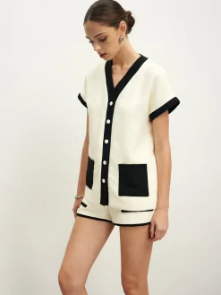Contrast Binding Pockets Shirt