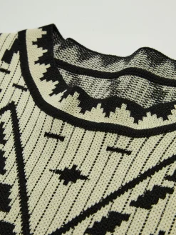 Contrast Knit Vest