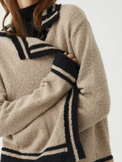 Contrast Trim Knit Cardigan