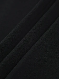 Contrast Trim Open Back Knit Top