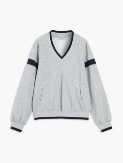 Contrast Trim Oversized Sweatshirt