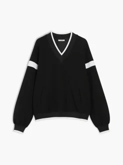 Contrast Trim Oversized Sweatshirt