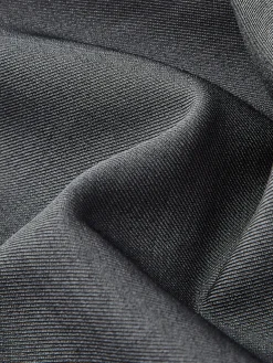 Contrast Trim Pleated Draped Pants