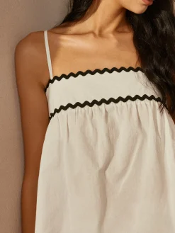 Contrast Trim Shift Shorts Set