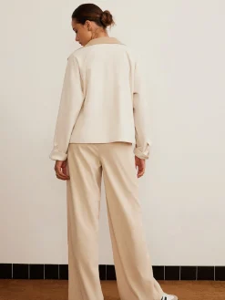 Corduroy High-Waist Wide Leg Pants