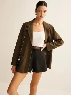 Corduroy Lapel Blazer