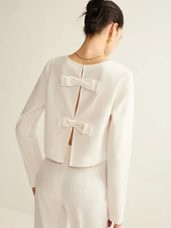Cotton & Linen Bow Shirt