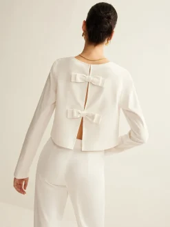 Cotton & Linen Bow Shirt