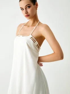 Cotton & Linen Cami Long Dress