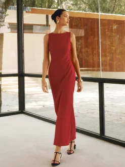 Cotton & Linen Crisscross Long Dress