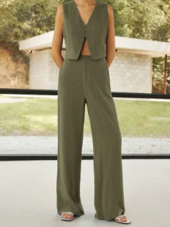 Cotton & Linen Leisure Pants Set