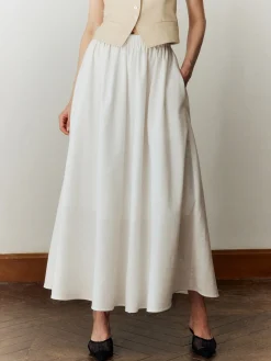 Cotton & Linen Maxi Skirt