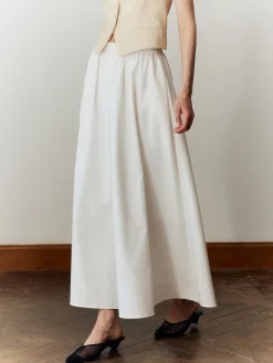Cotton & Linen Maxi Skirt