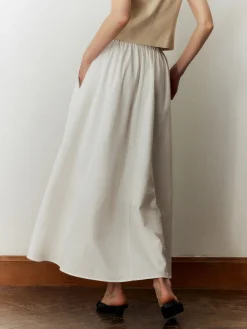 Cotton & Linen Maxi Skirt