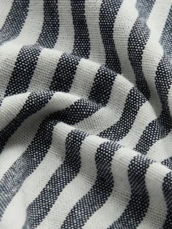 Cotton & Linen Pinstripe Loose Shirt