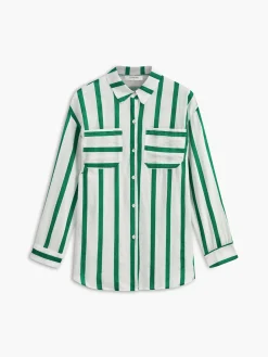 Cotton & Linen Stripe Shirt
